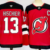 Nico Hischier #13 New Jersey Devils Red Home Breakaway Jersey - JerseysFreak