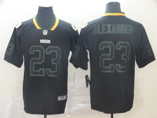 Men's Green Bay Packers Jaire Alexander #23 Black Game Jersey1