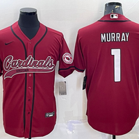 Men's Arizona Cardinals Kyler Murray #1 Red Game Jersey1 Joint Edition