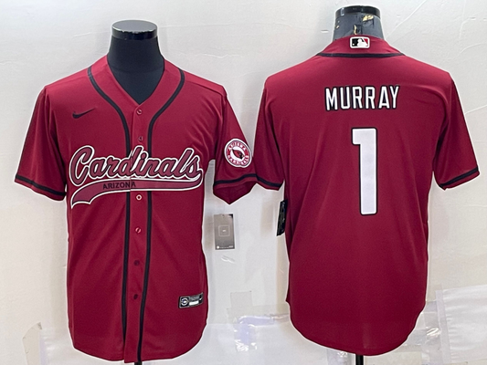 Men's Arizona Cardinals Kyler Murray #1 Red Game Jersey1 Joint Edition