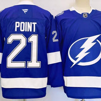 Men's Tampa Bay Lightning Brayden Point #21 Fanatics Blue Player Jersey