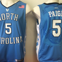 Men's North Carolina Tar Heels Marcus Paige #5 Blue Player Game Jersey