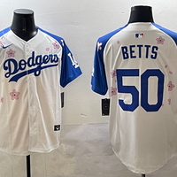 Men's Los Angeles Dodgers Mookie Betts White Replica Player Jersey1