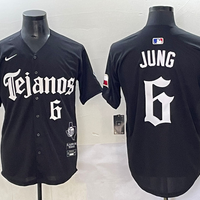 Men's Texas Rangers Josh Jung #6 Black Player Jersey