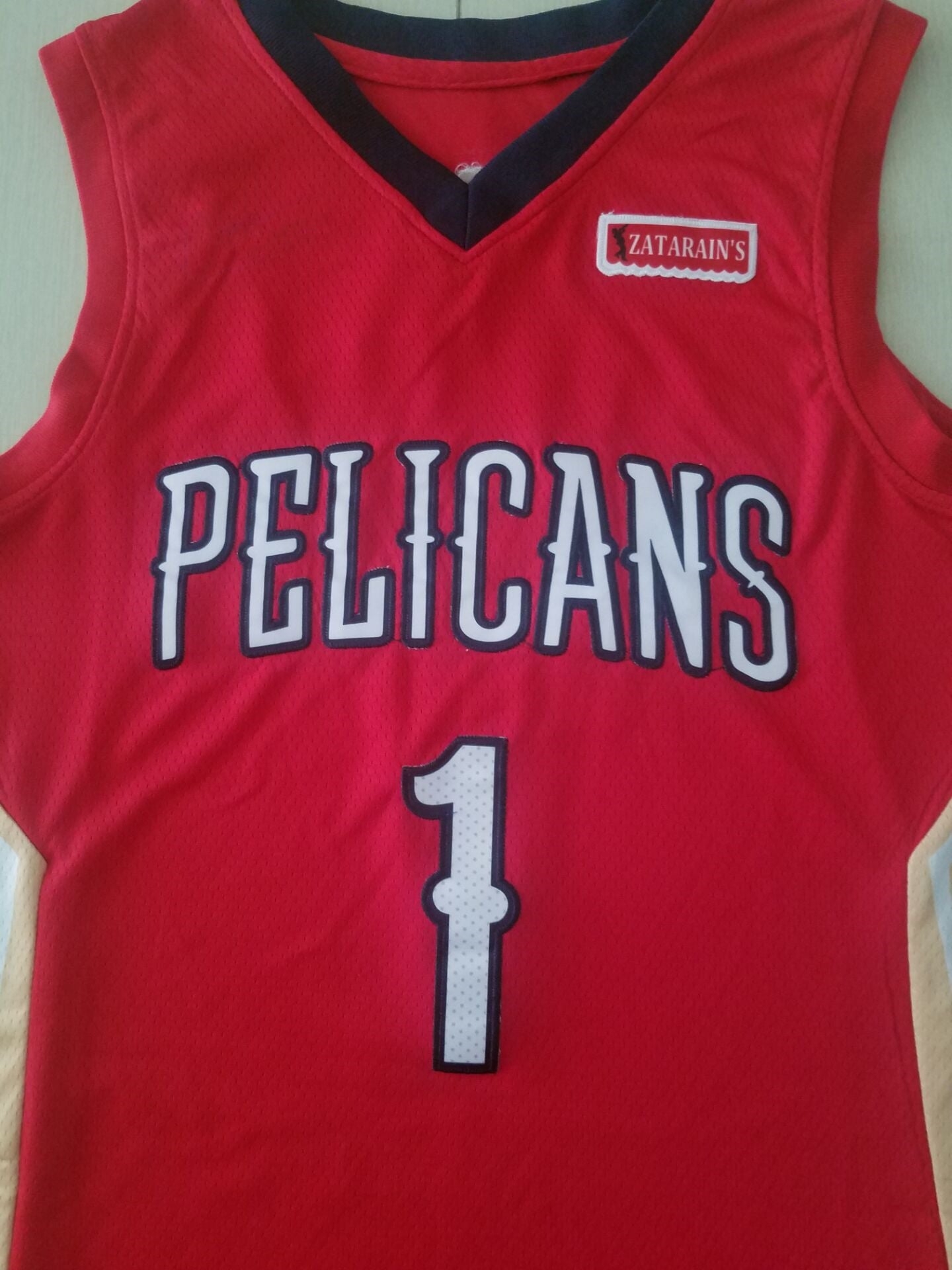 Men's New Orleans Pelicans Zion Williamson #1 NBA Red Swingman Jersey1
