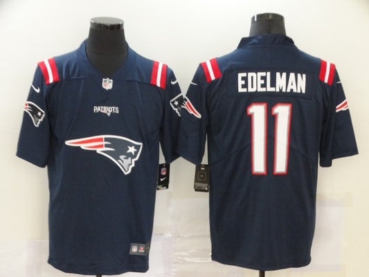 Men's New England Patriots Julian Edelman #11 Navy Game Player Jersey1