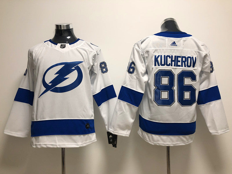 Men's Tampa Bay Lightning Nikita Kucherov #86 White Home Breakaway Jersey1