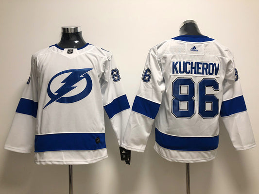 Men's Tampa Bay Lightning Nikita Kucherov #86 White Home Breakaway Jersey1
