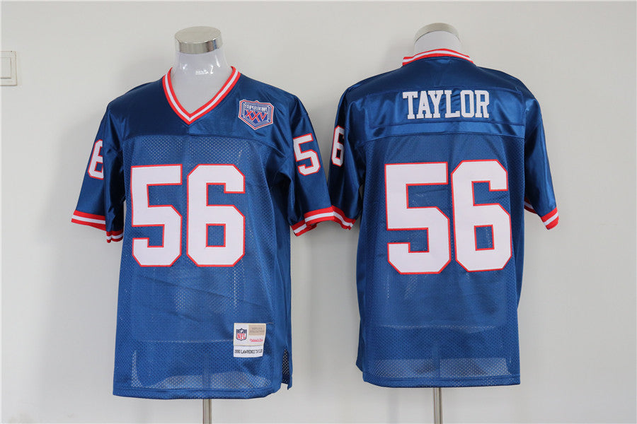 Men's New York Giants Lawrence Taylor Mitchell & Ness Royal Legacy Replica Jersey1
