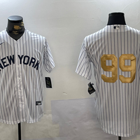 Men's New York Yankees Aaron Judge #99 White Game Team Jersey1