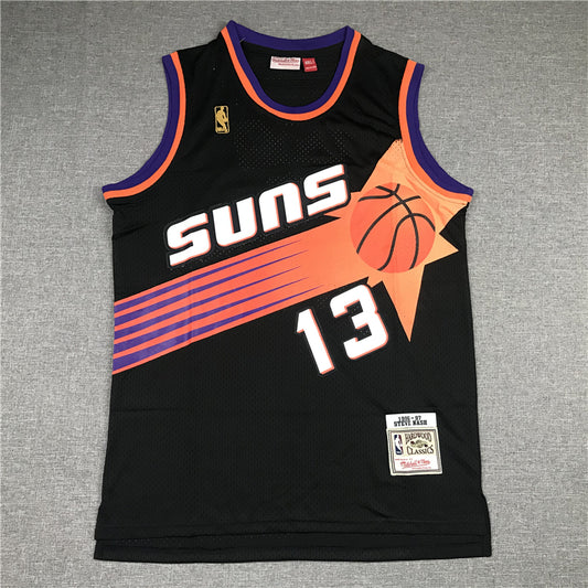 Men's Phoenix Suns Steve Nash Black 1996-97 Hardwood Classics Swingman Jersey1
