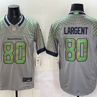 Men's Seattle Seahawks Steve Largent #80 Wolf Gray 2025 Rivalries Collection Limited Jersey