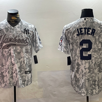 Men's New York Yankees Derek Jeter #2 Arctic Camo 2024 Salute to Service Limited Jersey1