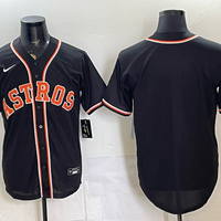 Men's Houston Astros Fashion Replica Black Out Jersey