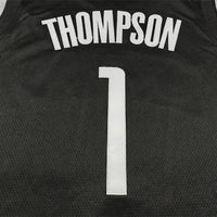Men's Houston Rockets Amen Thompson #1 Black Swingman Jersey - Statement Edition