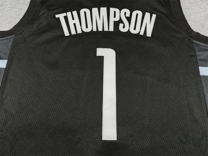 Men's Houston Rockets Amen Thompson #1 Black Swingman Jersey - Statement Edition