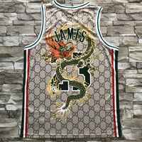 Men's Los Angeles Lakers LeBron James Hardwood Classics Swingman Player Jersey1