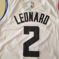 Men's LA Clippers Kawhi Leonard #2 NBA White Swingman Player Jersey1