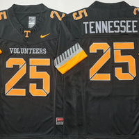 Men's Tennessee Volunteers #25 Black Player Jersey
