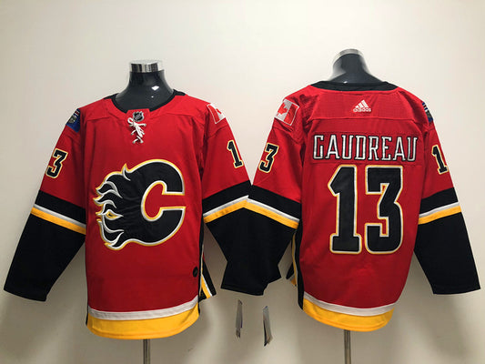 Men's Calgary Flames Johnny Gaudreau #13 Red Breakaway Player Jersey1
