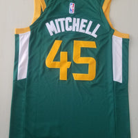 Men's Utah Jazz Donovan Mitchell #45 Green 2020/21 Swingman Player Jersey1