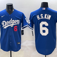 Men's Los Angeles Dodgers Hyeseong Kim #6 Royal Replica Player Jersey