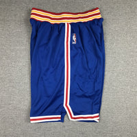 Men's Golden State Warriors Blue Basketball Shorts1