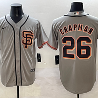 Men's San Francisco Giants Matt Chapman #26 Gray Replica Player Jersey