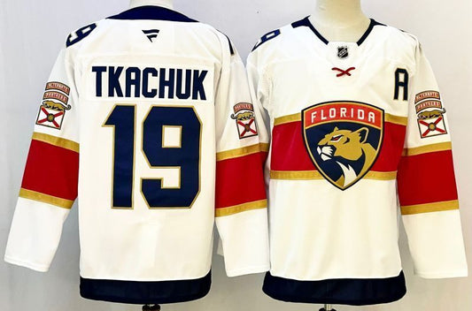 Men's Florida Panthers Matthew Tkachuk #19 Fanatics White Player Jersey