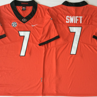 Men's Georgia Bulldogs D'Andre Swift #7 Red Player Game Jersey