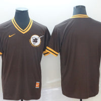 Men's San Diego Padres Brown Cooperstown Collection Blank Jersey1