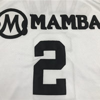 Men's Mamba Mambacitas Gigi Bryant Gianna #2 White Basketball Jersey