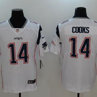 Men's New England Patriots Brandin Cooks #14 White Game Player Jersey1