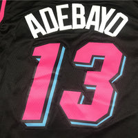 Men's Miami Heat Bam Adebayo #13 Black Swingman Player Jersey1