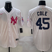 Men's New York Yankees Gerrit Cole #45 White Team Player Jersey