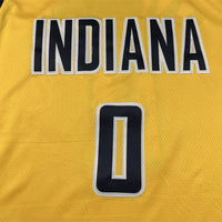 Men's Indiana Pacers Tyrese Haliburton #0 Gold Swingman Jersey1 - Statement Edition