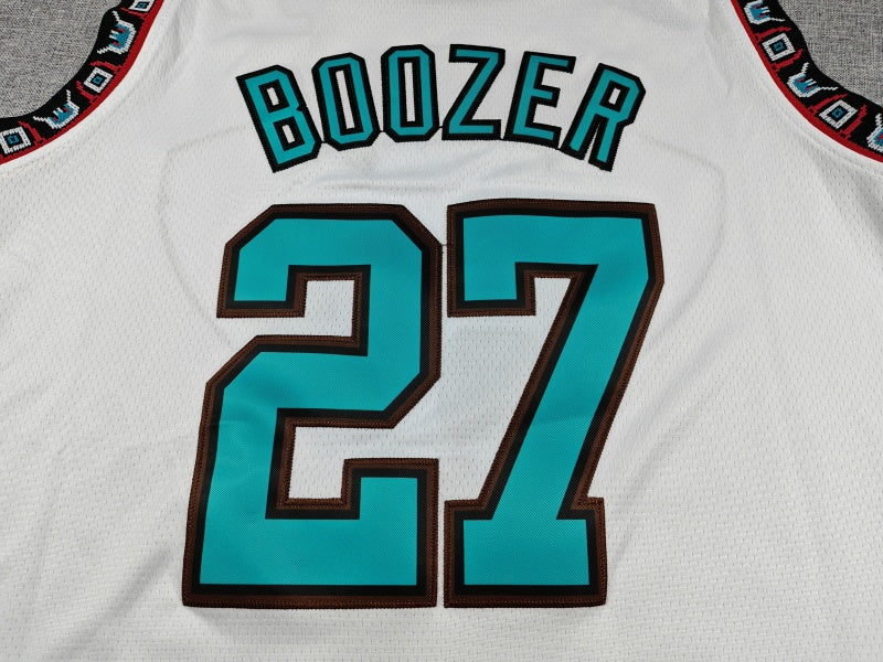 Men's Memphis Grizzlies Cameron Boozer #27 White Swingman Jersey