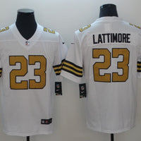 Men's New Orleans Saints Marshon Lattimore #23 White Player Game Jersey1