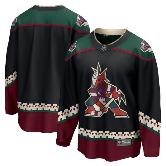 Men's Arizona Coyotes Black Home Breakaway Blank Jersey1