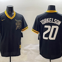 Men's Detroit Tigers Spencer Torkelson #20 Black Replica Player Jersey1