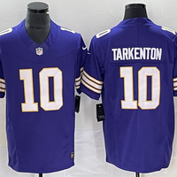 Men's Minnesota Vikings Fran Tarkenton #10 Purple Classic Player Jersey1