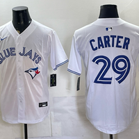 Men's Toronto Blue Jays Joe Carter #29 White Home Limited Player Jersey