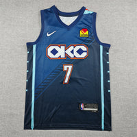 Men's Oklahoma City Thunder Chet Holmgren #7 Navy 2025/26 Swingman Jersey - City Edition