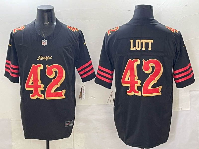 Ronnie Lott San Francisco 49ers Black Jersey
