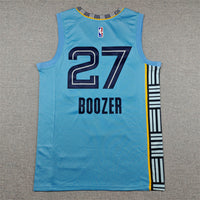 Men's Memphis Grizzlies Cameron Boozer #27 Light Blue Swingman Jersey - Statement Edition