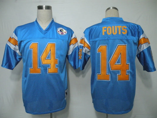 Men's San Diego Chargers Dan Fouts Mitchell & Ness Blue Legacy Replica Jersey1