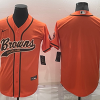 Men's Cleveland Browns Orange Blank Jersey1