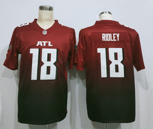 Men's Atlanta Falcons Calvin Ridley #18 Red 2nd Alternate Game Jersey1