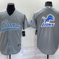 Men's Detroit Lions Gray Game Jersey1