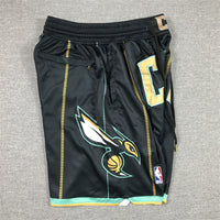 Men's Charlotte Hornets Black 2022/23 City Edition Basketball Shorts11